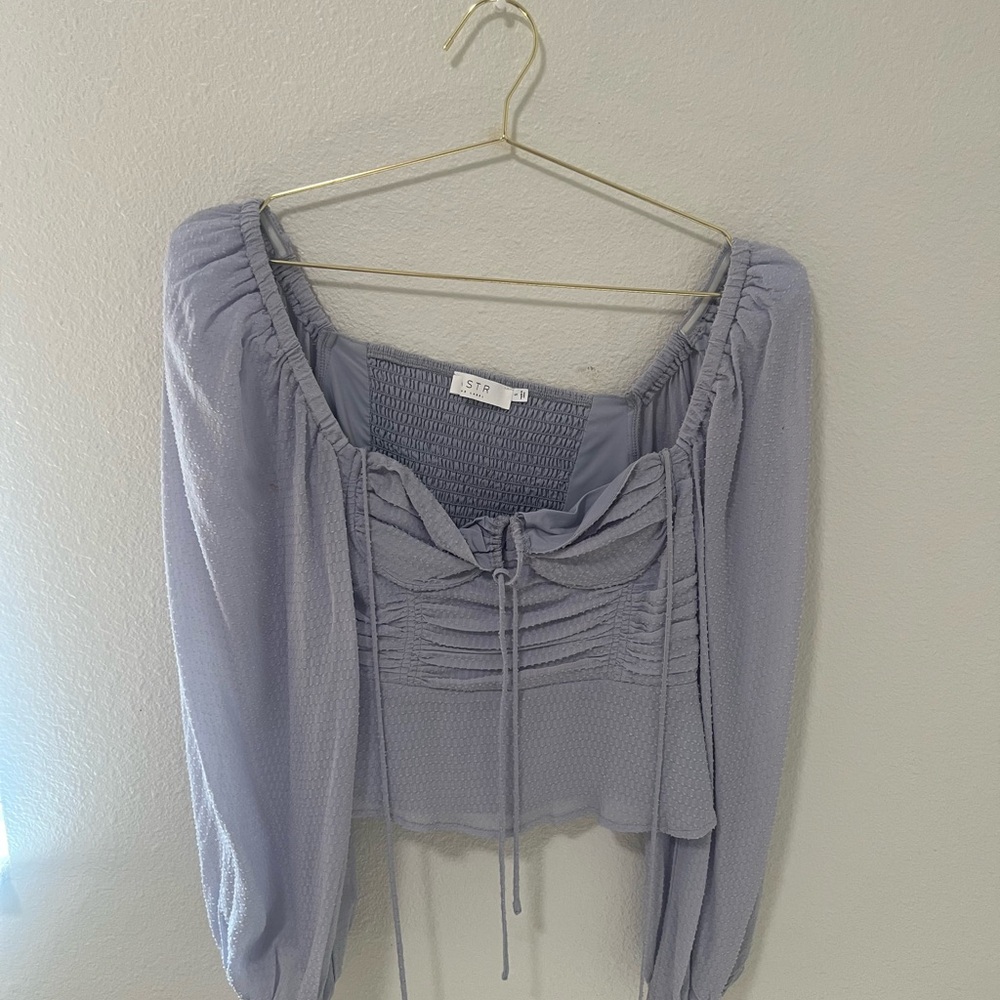 ASTR the label Women's Lavender Smocked Top